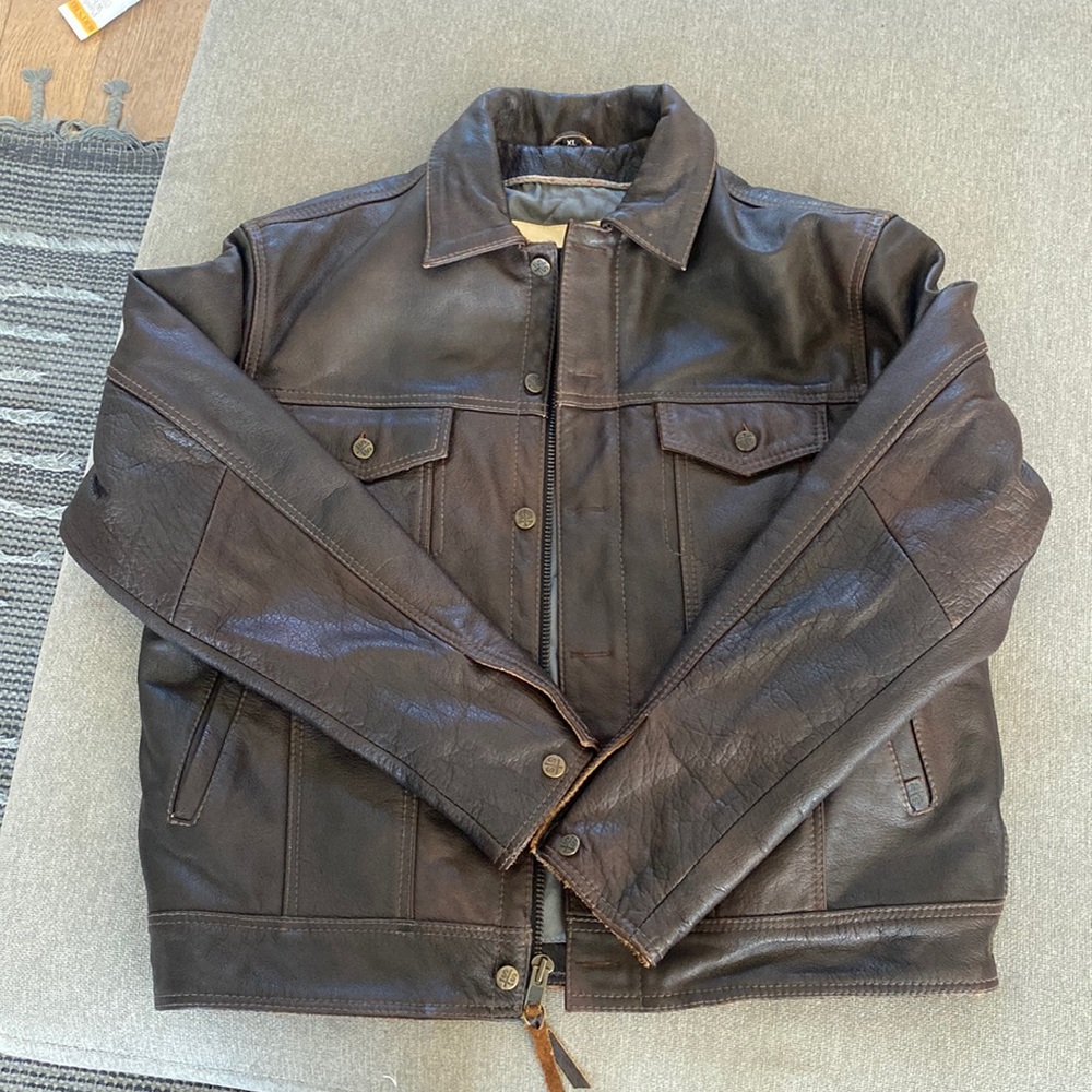 Genuine Leather STS Men’s jacket.